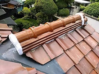 八尾市 瓦工事