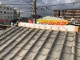 棟瓦シートで養生
