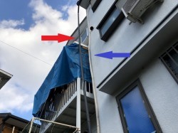 八尾市で竪樋固定