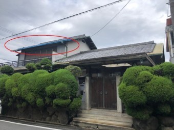 屋根の銅板がはがれた