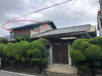 屋根の銅板がはがれた