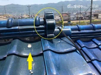 漆喰がとれている