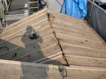 八尾市屋根下地