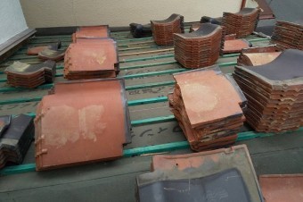 桟掛け施工