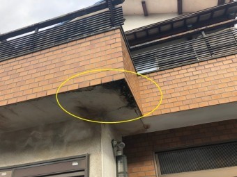 ベランダ雨漏り