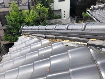 八尾 棟瓦 ずれた