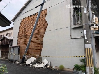 モルタル 壁の崩壊