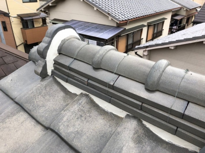 八尾市 屋根 漆喰