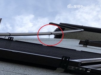 八尾 樋の釘が抜けた
