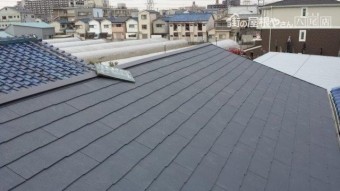 八尾市でコロニアルに葺き替える