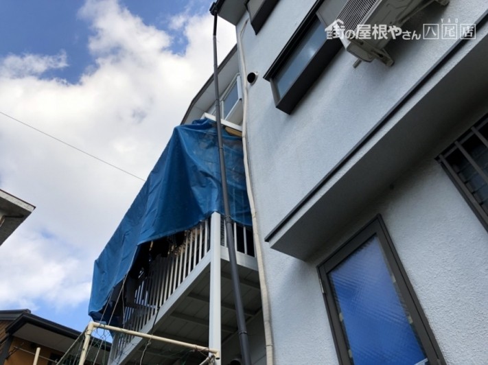 八尾市で樋が外れる