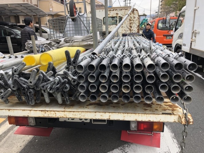 八尾市 足場組み