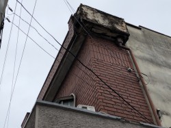 八尾市 庇落下