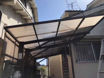 波板固定 八尾市