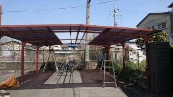 八尾市 波板工事
