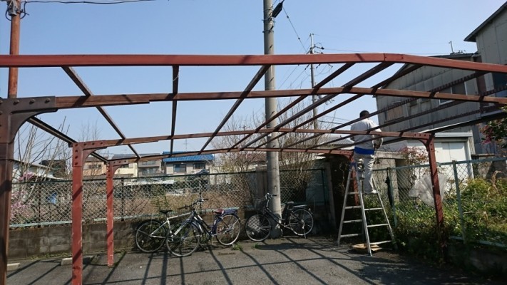 八尾市波板撤去