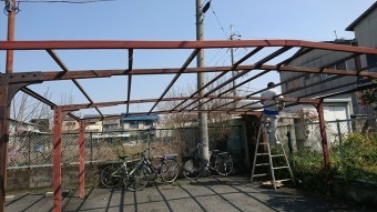 八尾市波板撤去