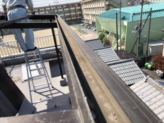 八尾 波板 樋掃除