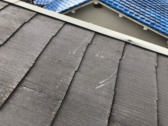 八尾市 y屋根にキズ
