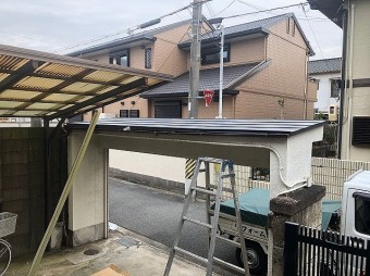 横暖ルーフ施工