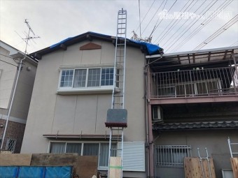 屋根とはしご