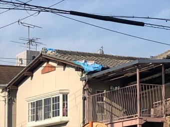 屋根の養生