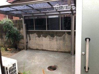サイクルポート取替完了