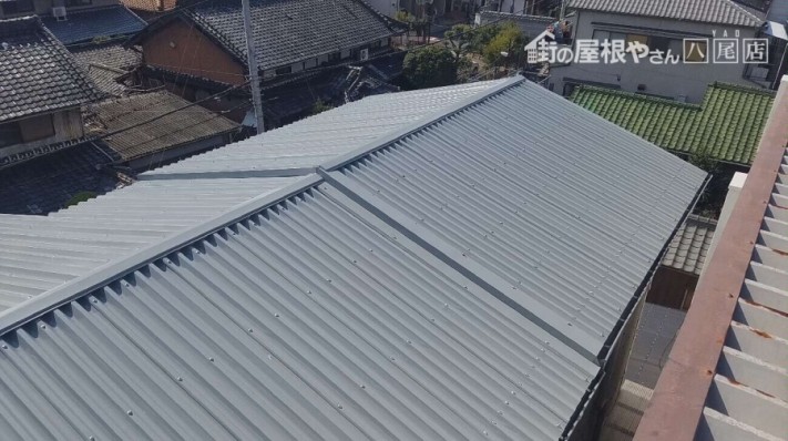 屋根カバー工事施工後