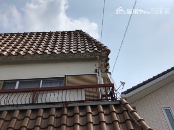 瓦修理後
