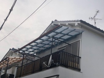 波板施工後