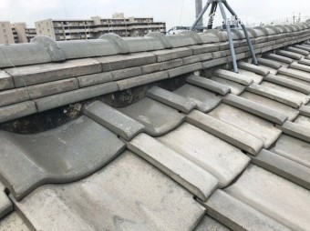 屋根の白い部分