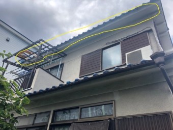 軒樋が取れた