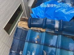 棟瓦崩れ