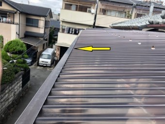 樋にしっかり水が流れない