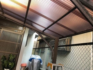 波板施工後