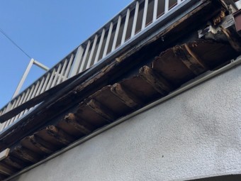 外壁撤去工事完了