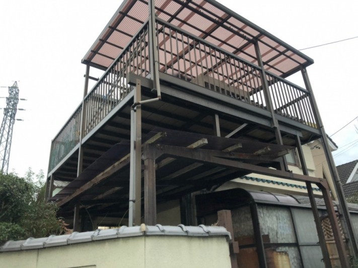 波板工事完了