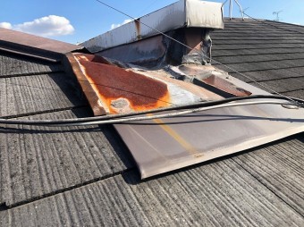 板金に錆び