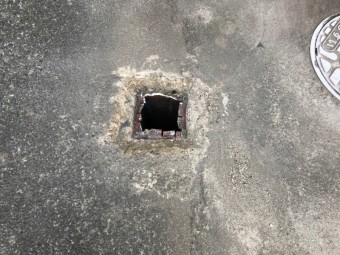 柱撤去後