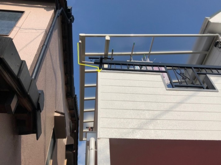 テラスの樋