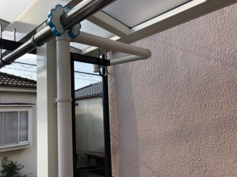テラスの樋取替前