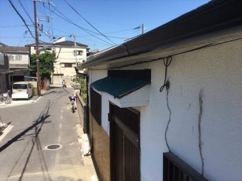 玄関庇施工