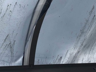 ポリカ曲がり部分