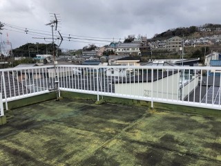 鉄部手すり塗り替え