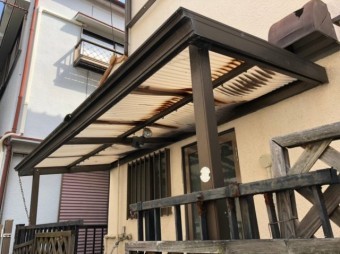 波板張替え前
