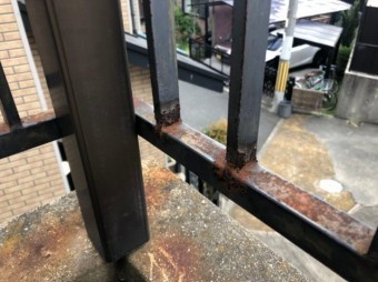 鉄部のサビ