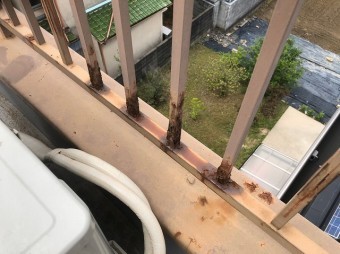 鉄製手すり中桟