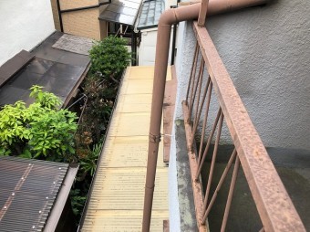 ベランダ塗装点検