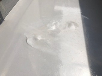 防水がボコボコ
