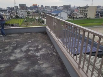 鉄部上塗り
